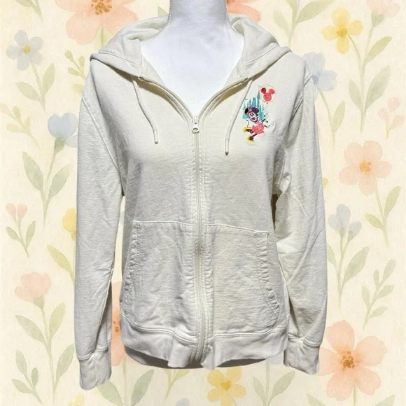 Disney Parks “Play in the Park” Zip-Up Hoodie – Women’s M Mickey Minnie Goofy - Picture 3 of 7
